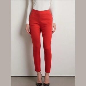 2/$30 Chico’s Travelers Coral So Slimming Pull On Stretch Ankle Ponte Pant 4P